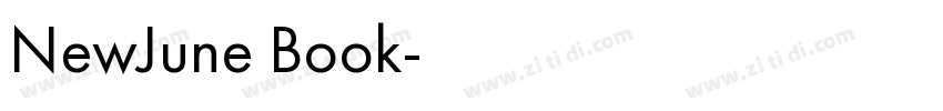 NewJune Book字体转换